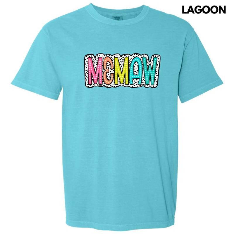 Memaw Neon Spotted Comfort Colors T-Shirt 'NLB' Hoodie, Sweatshirt | CiraTrend.com