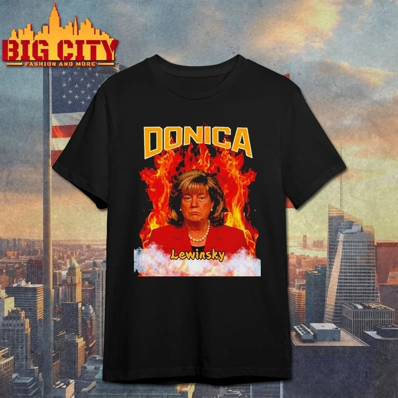 Meme Donica Lewinsky Big Beautiful Bill Clinton Bubba Trump Shirt
