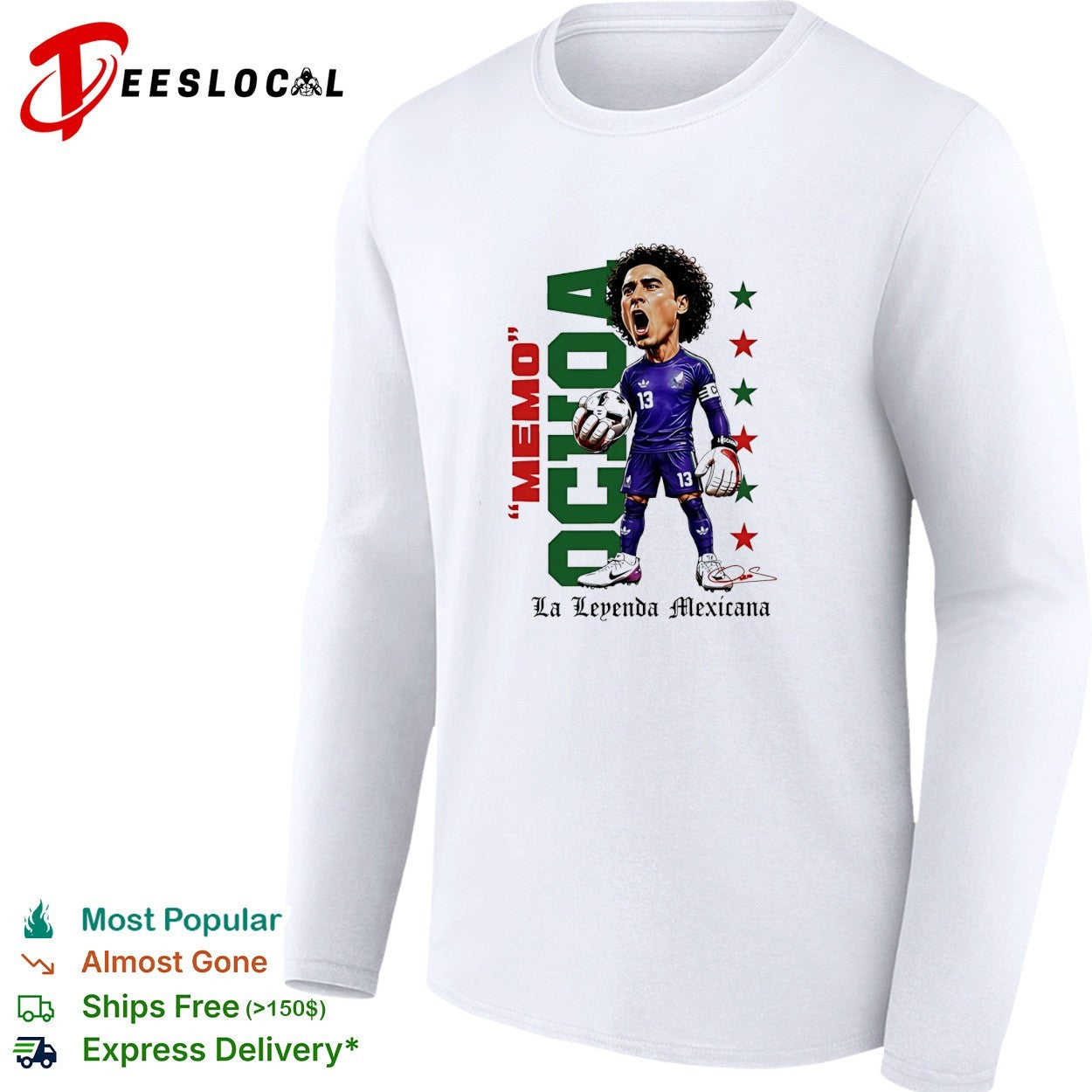 Memo Ochoa Mexico National Team La Leyenda Mexicana shirt