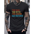 Men Letter Graphic T-shirt Made in USA Hoodie, Sweatshirt | CiraTrend.com
