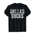 Men'S Cotton T-Shirt with "Dallas Sucks" Sarcastic Quote
