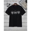 Men Skull Print T-shirt For Spring And Summer Made in USA Hoodie, Sweatshirt | CiraTrend.com