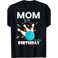 Men's 100% Cotton Bowling Party Tee - Casual Crew Neck with Geometric Print, Short Sleeve, Machine Washable