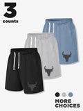 Men's Bull Head Print Boxer Brief, Regular Fit Casual Comfy Breathable Underwear for Daily Wear, Men's Underwear for...
