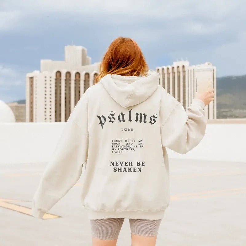 Men's Christian Hoodie Bible Verse Hoodie Christian Merch Mens Christian Streetwear Cotton Polyester T-Shirts, Sweatshirt