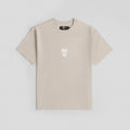 Men's Gymreapers Oversized Skull Tee - Khaki, 100% Cotton, Plain Shirt for Summer Casual Hoodie, Sweatshirt | CiraTrend.com