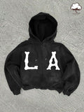 Men's Letter Print Hoodie, Casual Regular Fit Long Sleeve Hooded Sweatshirt for Spring & Fall, Fashion Men's Top for...