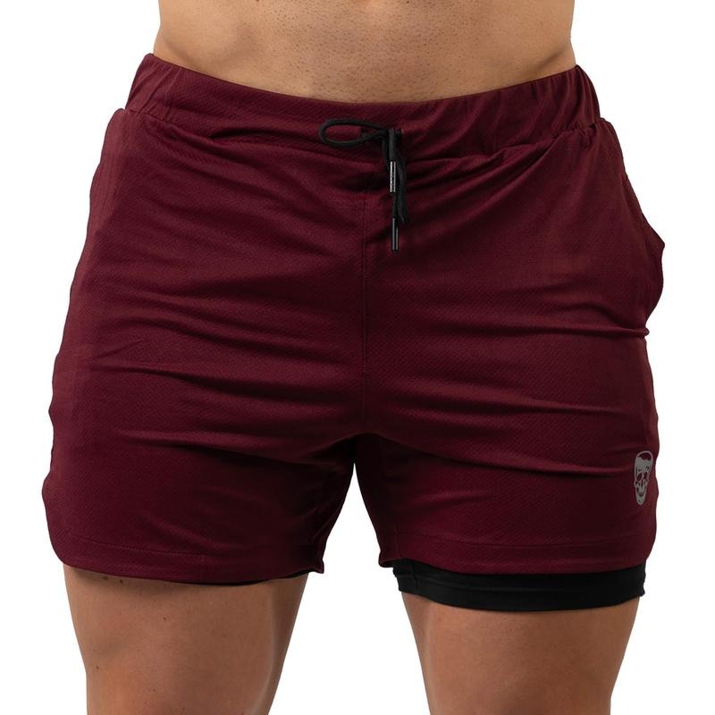 Men's React Training Shorts with Built-in Liner and Hidden Pocket - Maroon T-Shirts, Hoodie, Sweatshirt | CiraTrend.com