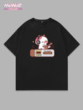 Men's Regular Fit Cartoon Highland Cow Print Short Sleeve Graphic Tee, Casual Round Neck T-shirt for Daily Wear, Men's...