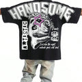 Men's Vintage Letter & Graphic Print Drop Shoulder Tee, Regular Fit Casual Street Soft Comfy Round Neck Half Sleeve...