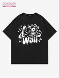 Men's Waii & Highland Cow Print Short Sleeve T-Shirt, Regular Fit Casual Streetwear Round Neck Graphic Tee for Daily...