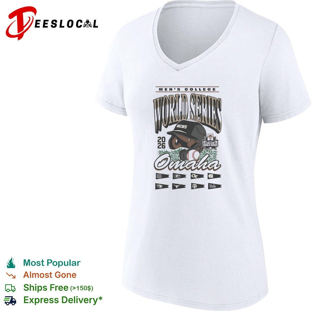 Men’s College World Series 2026 Omaha NCAA Baseball Auburn Georgia Tech UNC shirt