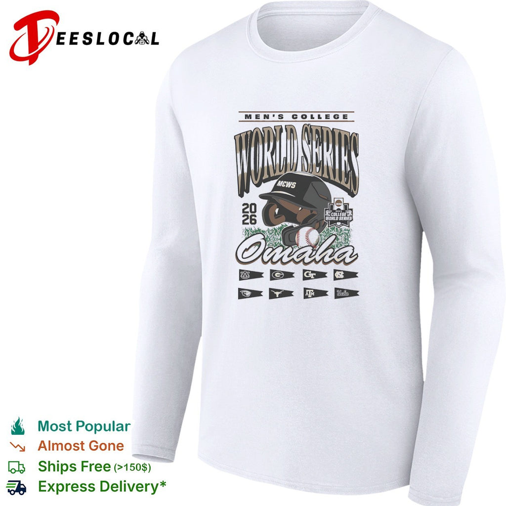 Men’s College World Series 2026 Omaha NCAA Baseball Auburn Georgia Tech UNC shirt