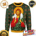 Men’s Orthodox Jesus Christ Ugly Christmas Sweatshirt For Holiday 2023 Xmas Gifts