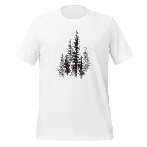 Mens T Shirt - Tree T Shirt Men - Black Lantern Studio Mens Gifts - Forest Illustration