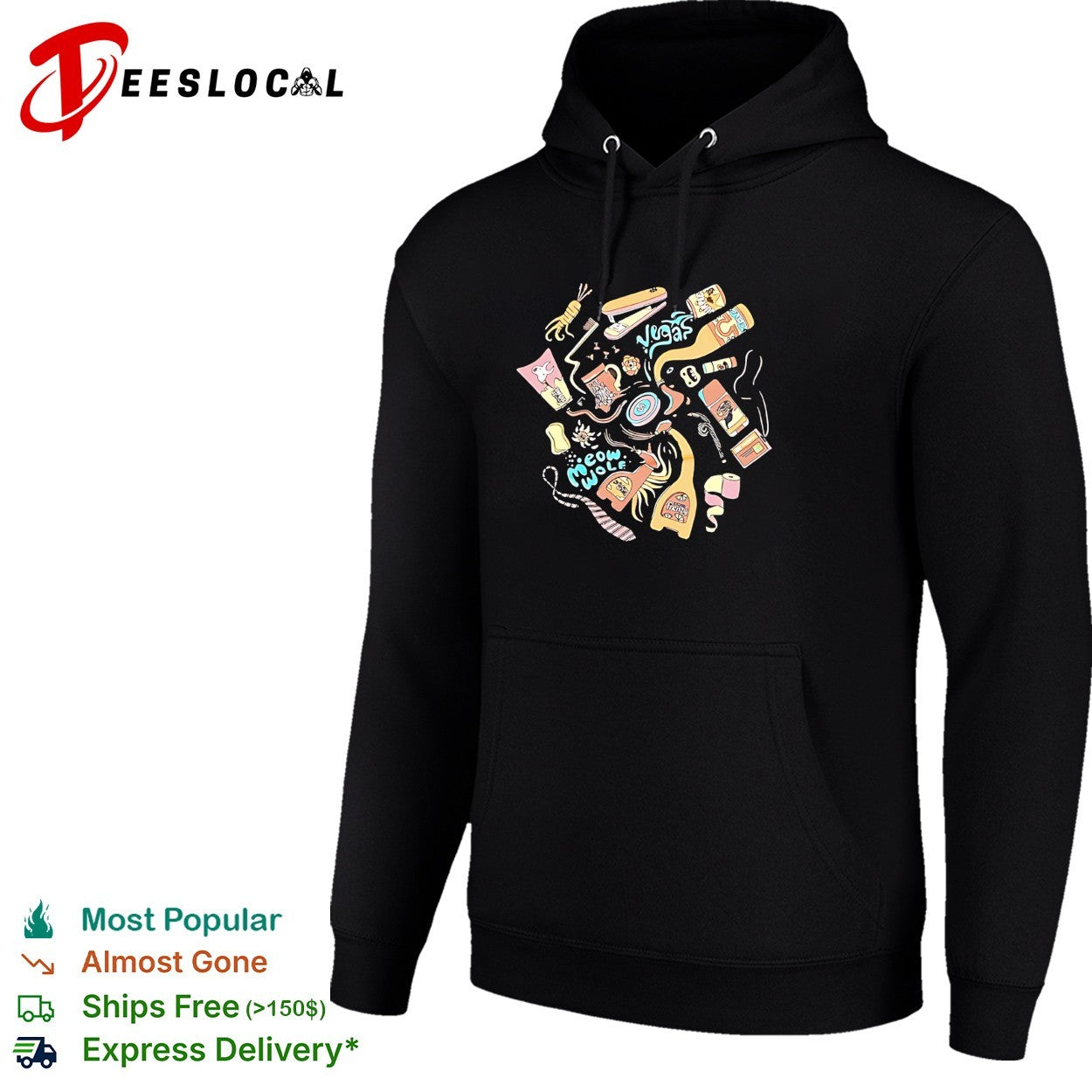 Meow Wolf Vegas collage shirt