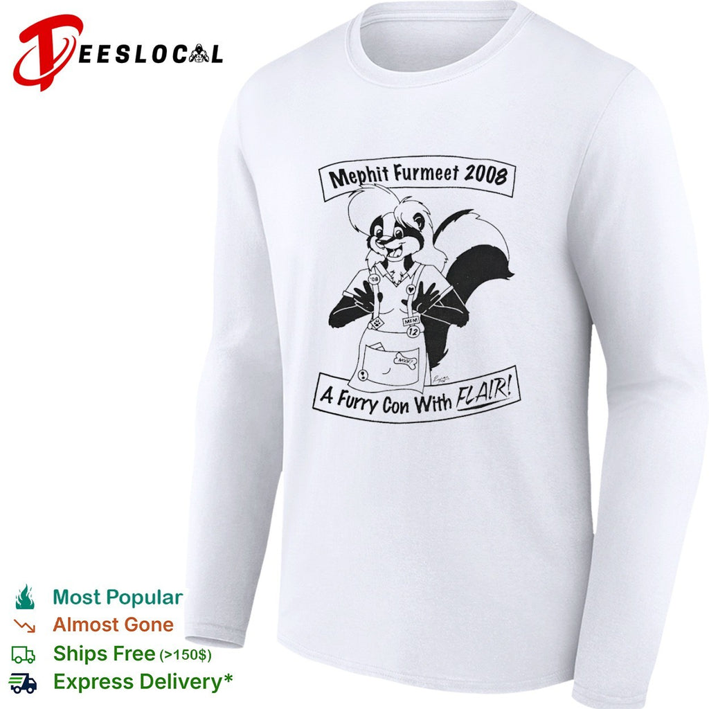 Mephit Furmeet 2008 a furry con with flair skunk character shirt