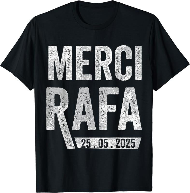 Merci Rafa Retro T-Shirt | Unisex Cotton Tee Gift, Crewneck, Short Sleeve Hoodie, Sweatshirt | CiraTrend.com
