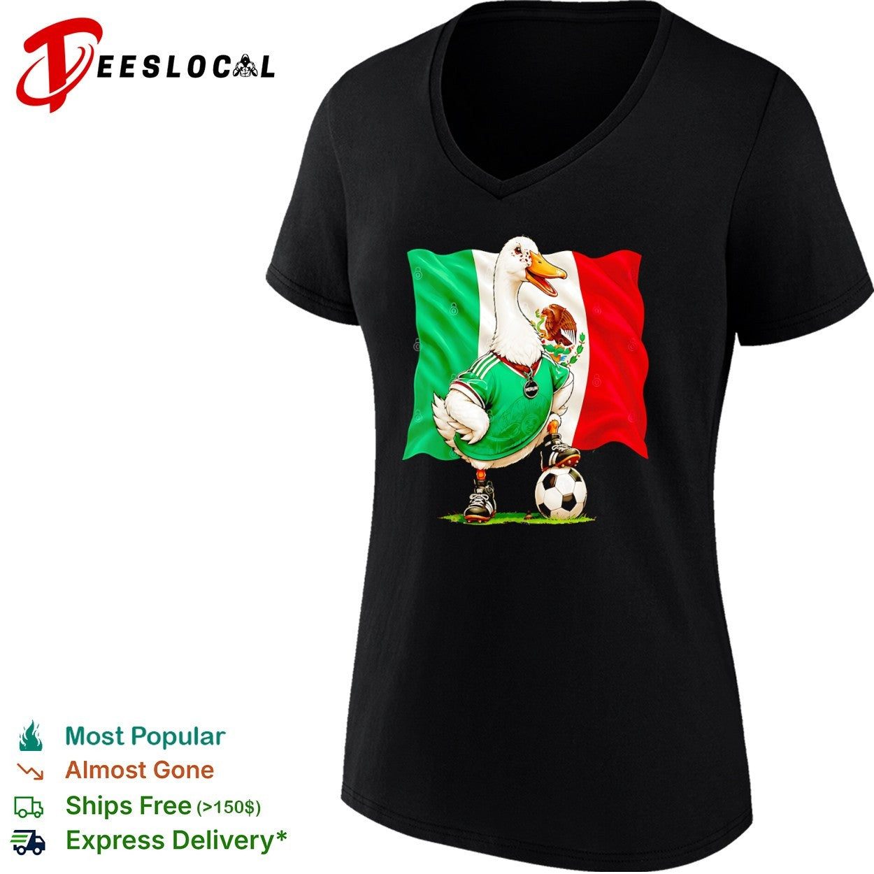 Merlin Mexico National Football Team Duck soccer shirt
