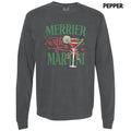Merrier With A Martini Long Sleeve Comfort Colors T-Shirt 'NLB' Hoodie, Sweatshirt | CiraTrend.com