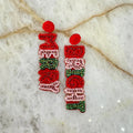 Merry & Bright Beaded Earrings T-Shirts, Hoodie, Sweatshirt | CiraTrend.com