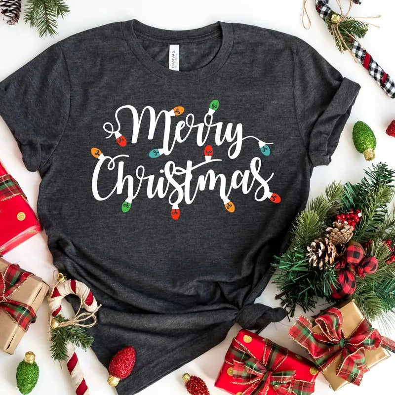 Merry Christmas Shirt Christmas Lights Shirt Christmas Lights T-shirt Christmas Shirt Merry Christmas Shirt Christmas...