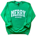 Merry Christmas Varsity Crewneck Sweatshirt T-Shirts, Hoodie | CiraTrend.com