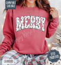 Merry Comfort Colors Sweatshirt, Trendy Women's Christmas Crewneck T-Shirts, Hoodie | CiraTrend.com