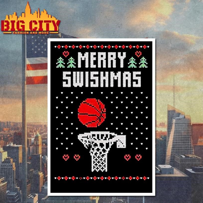 Merry Swishmas basketball Merry Christmas shirt
