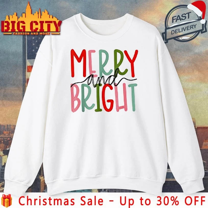 Merry and Bright Christmas 2025 shirt