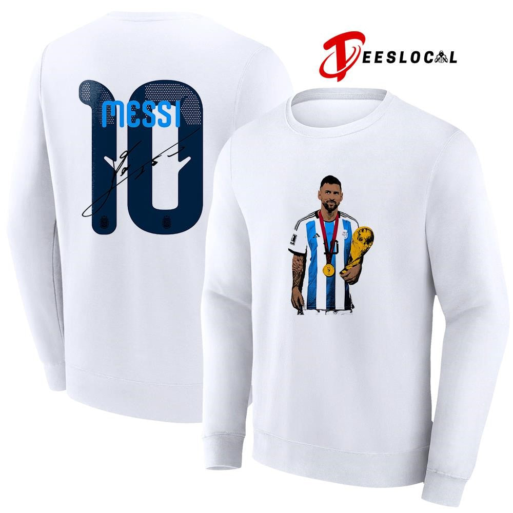 Messi World Cup name and number signature shirt
