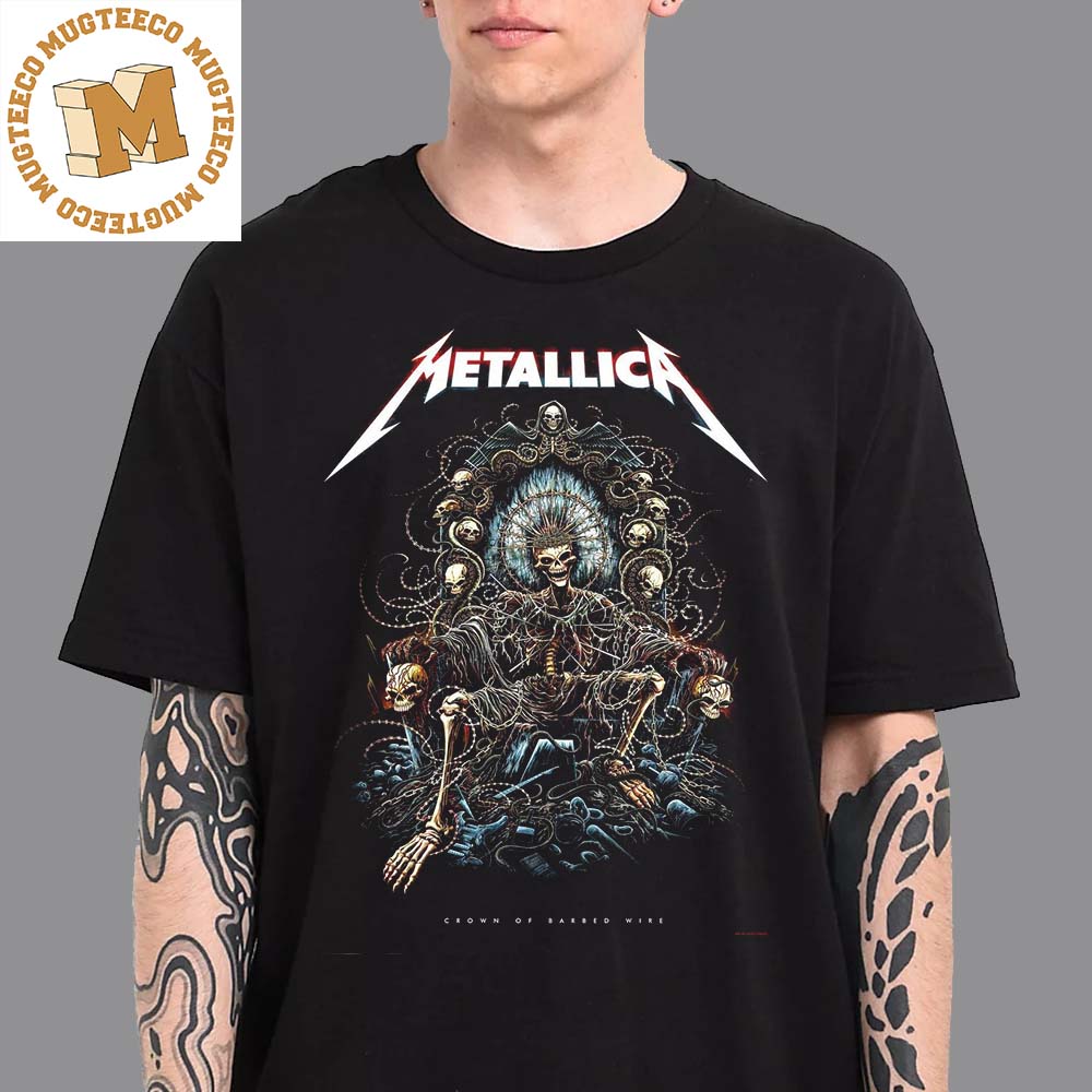 Metallica 72 Season Poster Series Crown Of Barbed Wire Unisex T-Shirt
