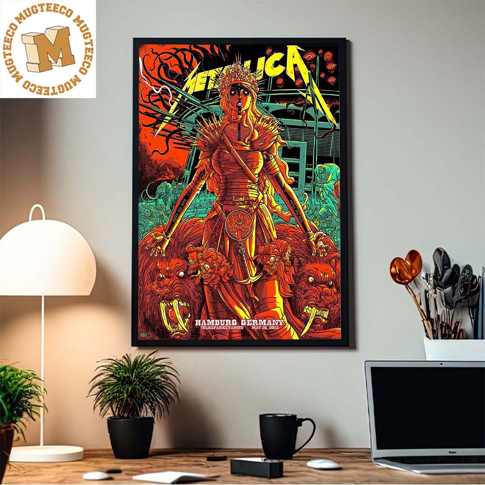 Metallica Hamburg Germany In M72 World Tour Decor Poster Canvas