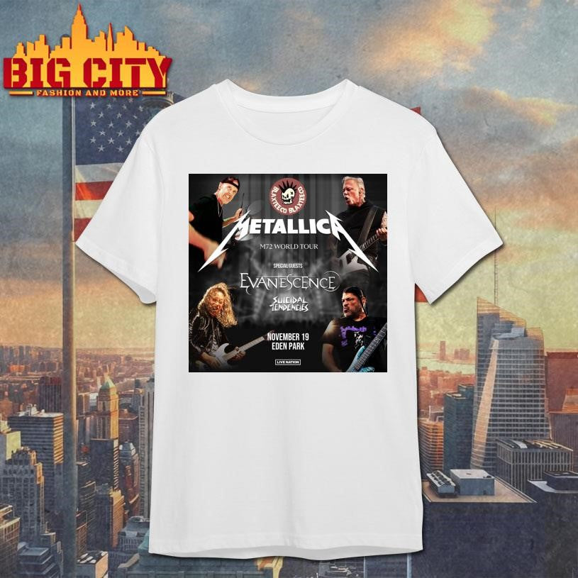 Metallica M72 Auckland 2025 Poster Shirt