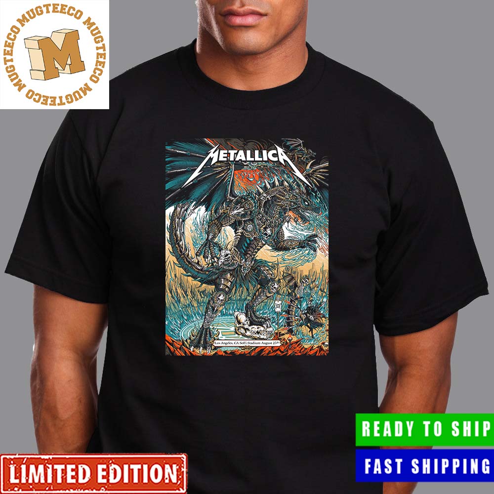 Metallica M72 World Tour In Los Angeles CA SoFi Stadium August 25 First Show Poster Unisex T-Shirt