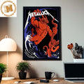 Metallica M72 World Tour North America East Rutherford NJ Metlife Stadium August 4 Home Decor Poster Canvas