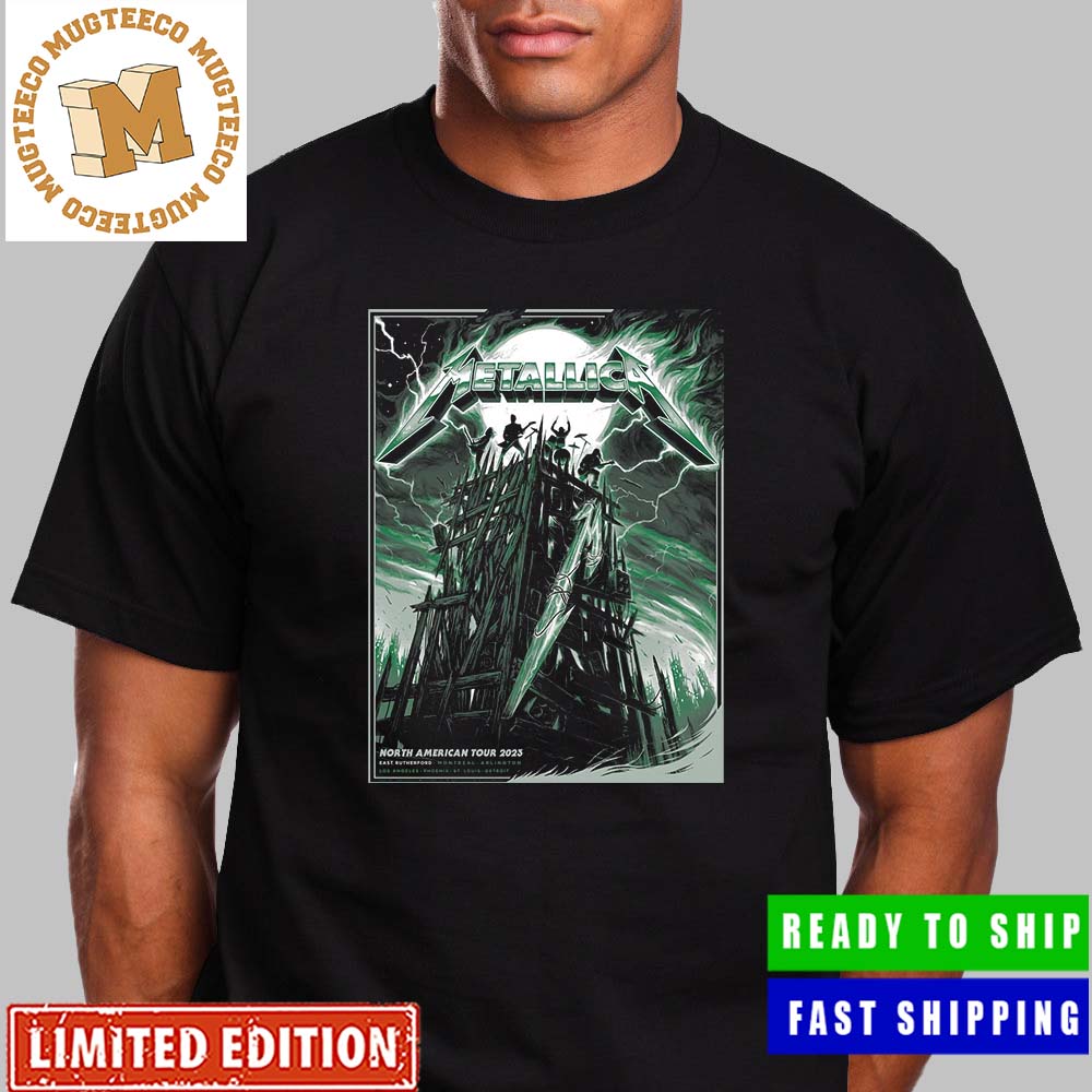 Metallica M72 World Tour North American Tour 2023 East Rutherford August 6th Poster Unisex T-Shirt