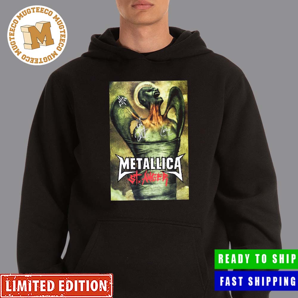 Metallica St. Anger 20 Years Of Anger Signatures Poster Unisex T-Shirt