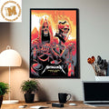 Metallica The Second Night Of M72 World Tour At Donington England Home Decor Poster Canvas