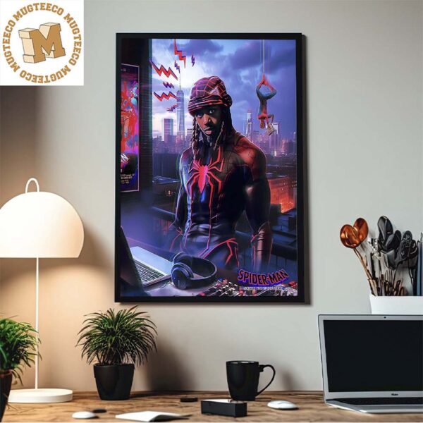Metro Boomin Senses Tingling Spider-Man Across The Spider-Verse Soundtrack Home Decor Poster Canvas