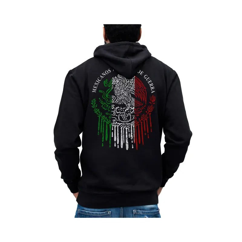 Mexicanos Al Grito De Guerra Mexican Flag Hoodie Sweatshirt Cotton Fabric T-Shirts | CiraTrend.com