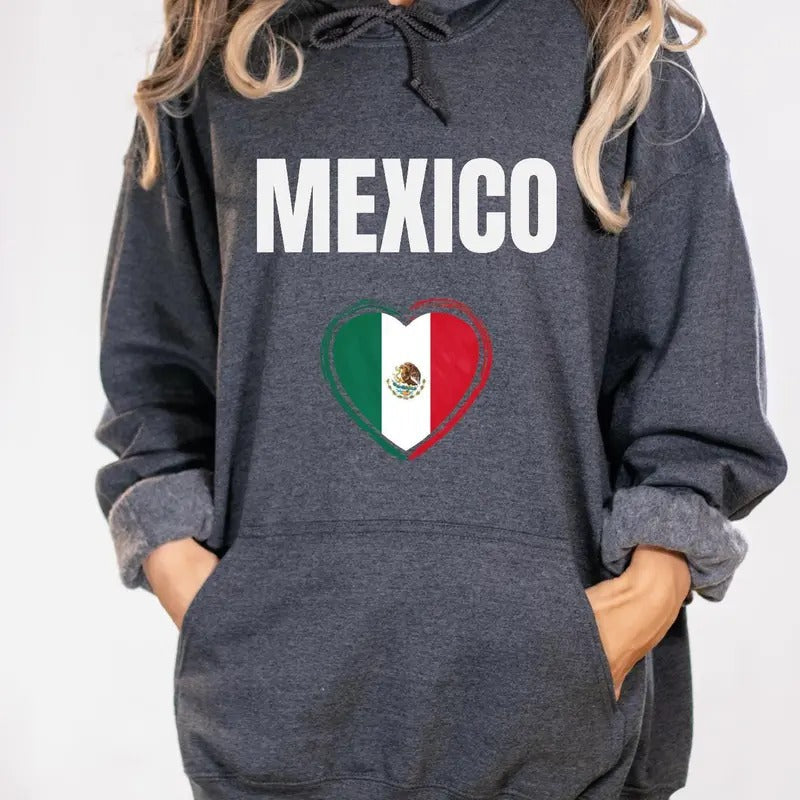 Mexico Frag Sweatshirt Hoodie, Mexico Support Sweatshirt, Flag of Mexico Hooddie, Mexico Sweatshirt, Mexico Heart Flag Shirt