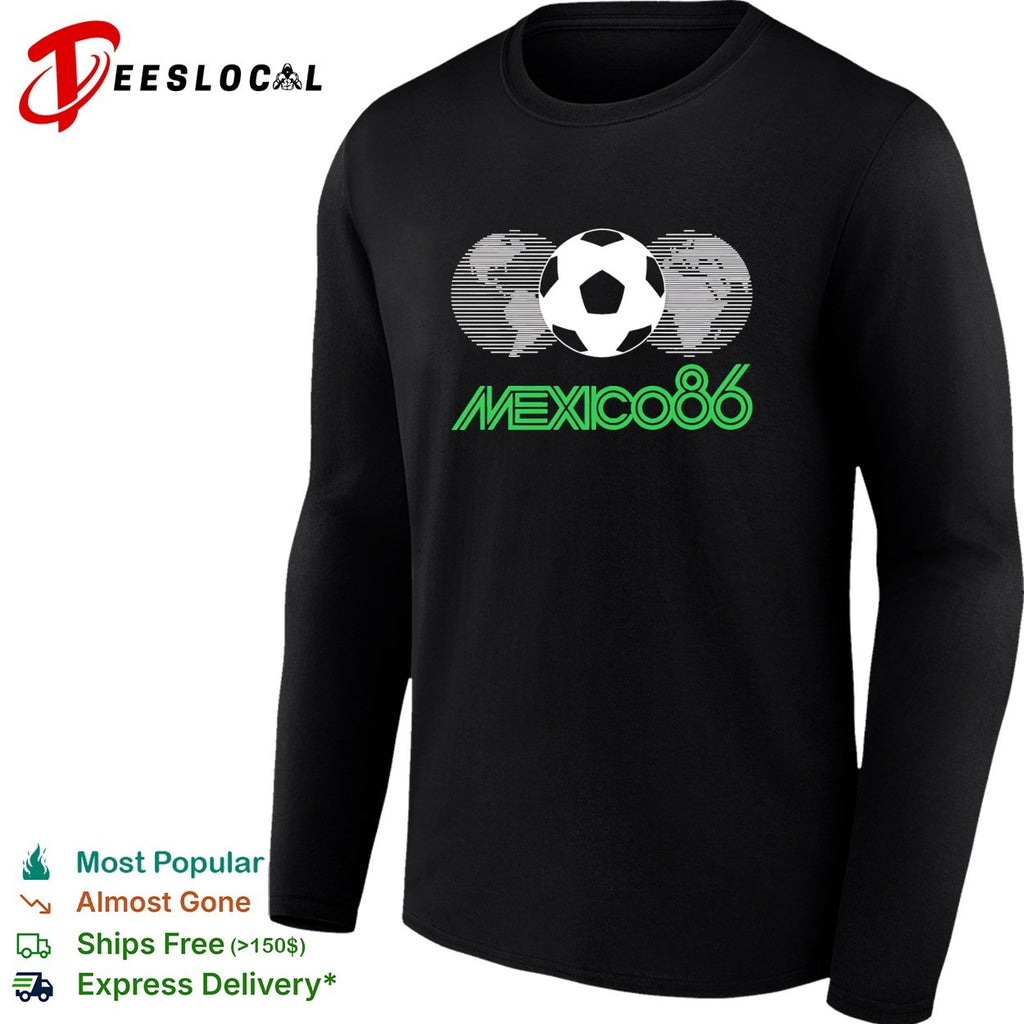 Mexico Soccer 86 Earth shape shirt