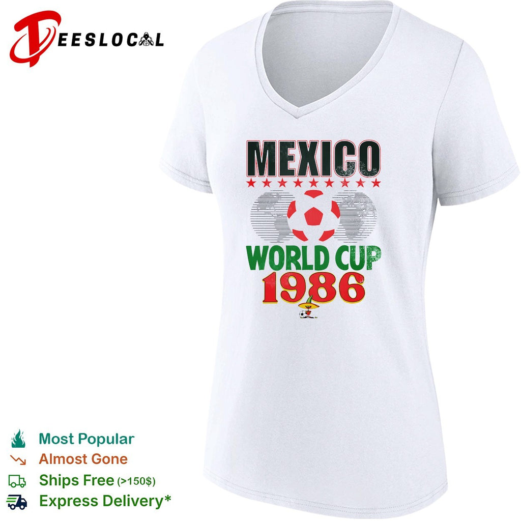 Mexico World Cup soccer ball 1986 shirt