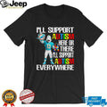 Miami Dolphins T.D. Mascot Autism Awareness Support T Shirt