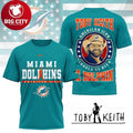 Miami Dolphins Toby Keith American Icon Should’ve Been A Dolphin Two Sided Shirt