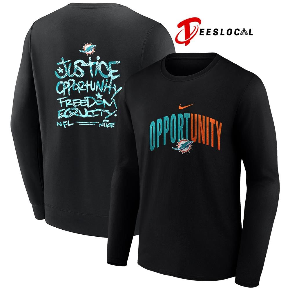 Miami Dolphins justice opportunity freedom equity shirt
