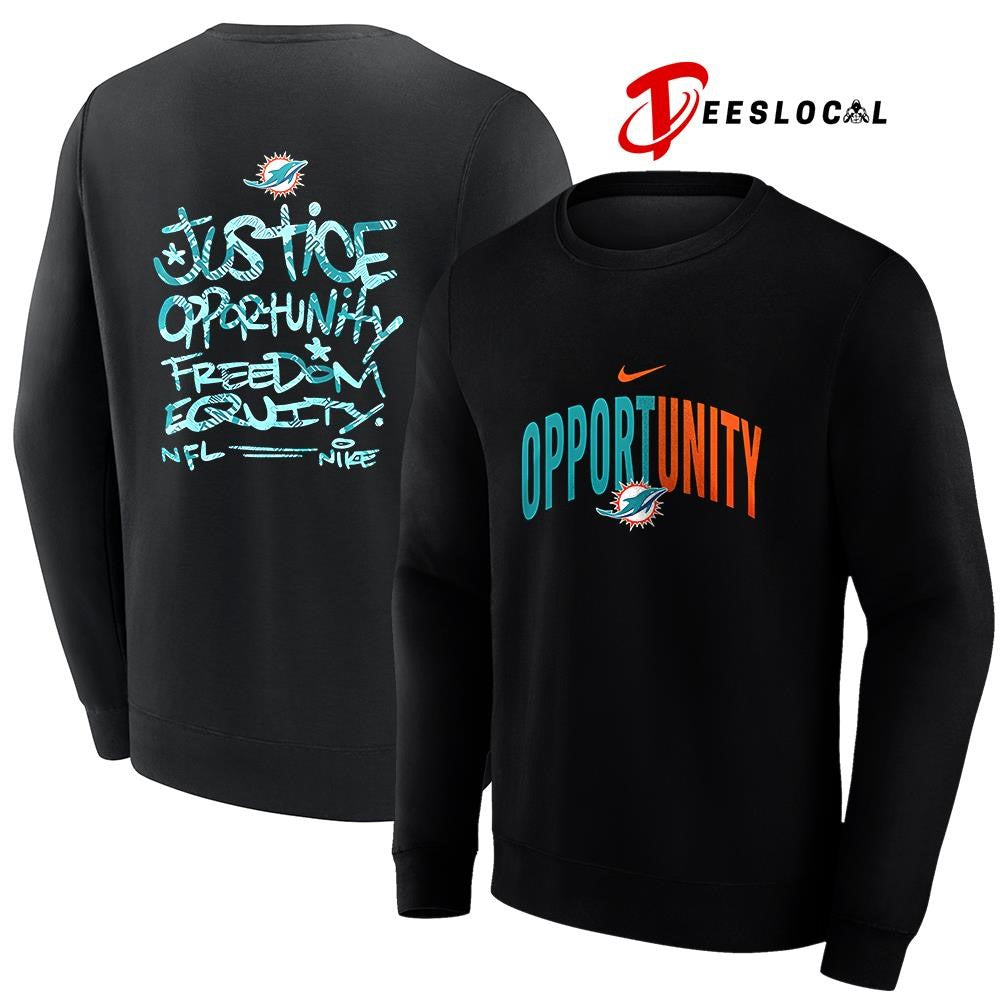 Miami Dolphins justice opportunity freedom equity shirt