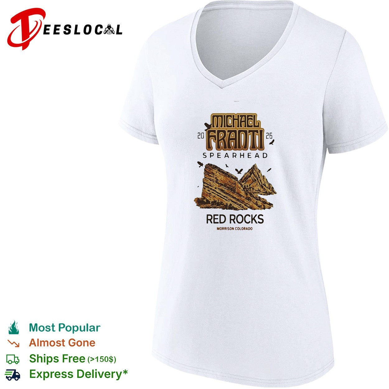 Michael Franti Spearhead 2026 Red Rocks Morrison Colorado shirt
