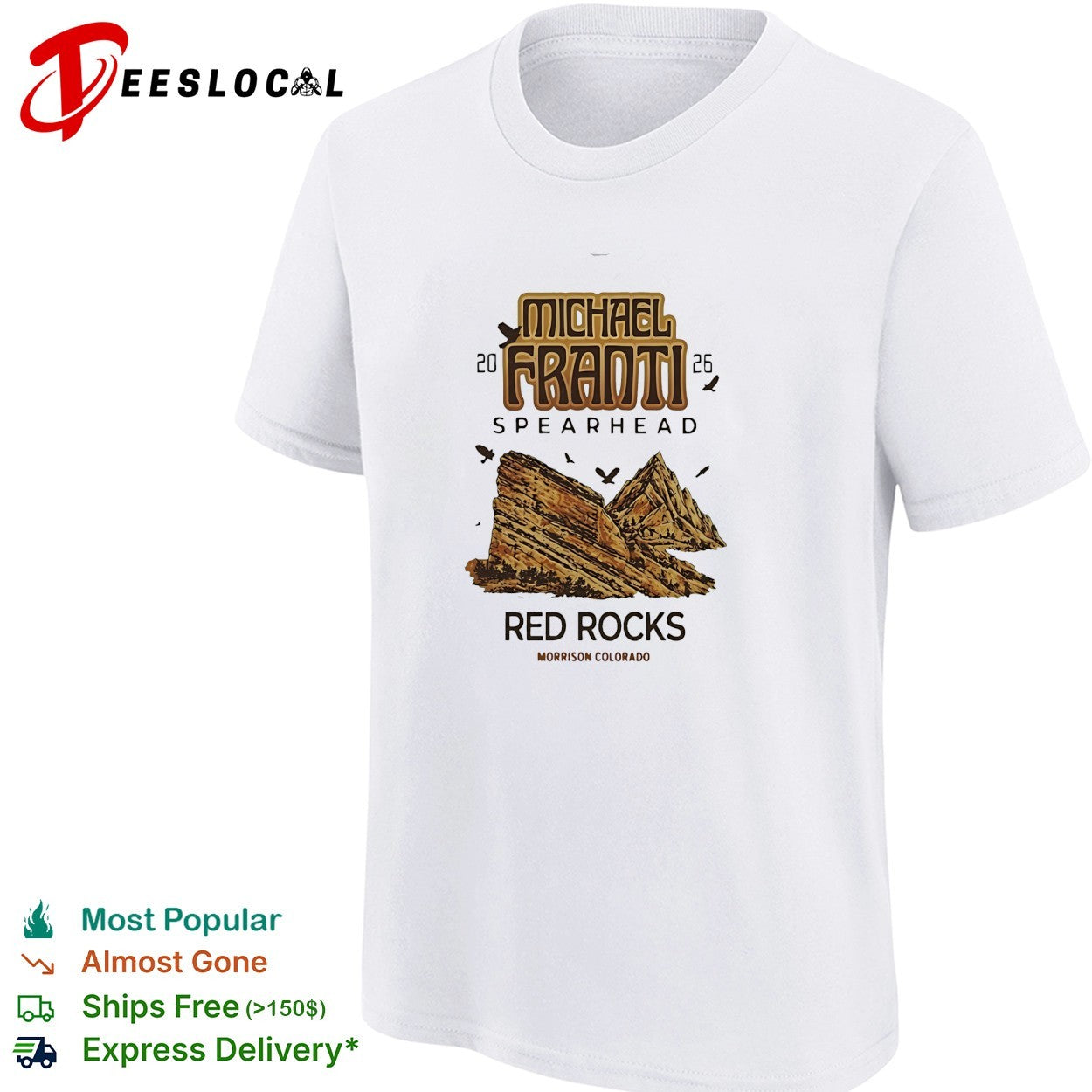 Michael Franti Spearhead 2026 Red Rocks Morrison Colorado shirt